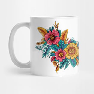 Colorful flowers. Mug